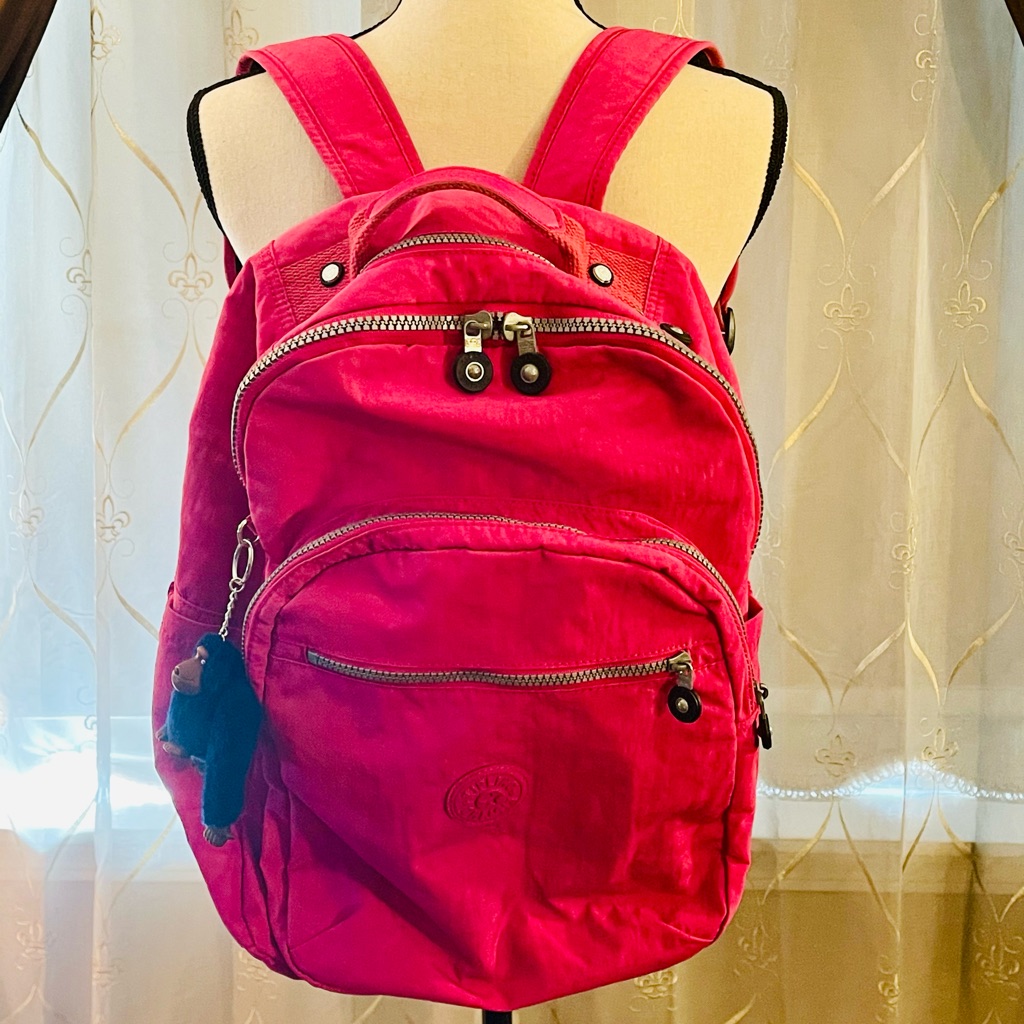 Pink Kipling Backpack